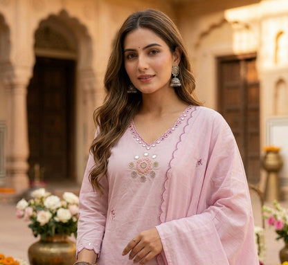 Noor-e-Aina Mulcotton Dupata Set