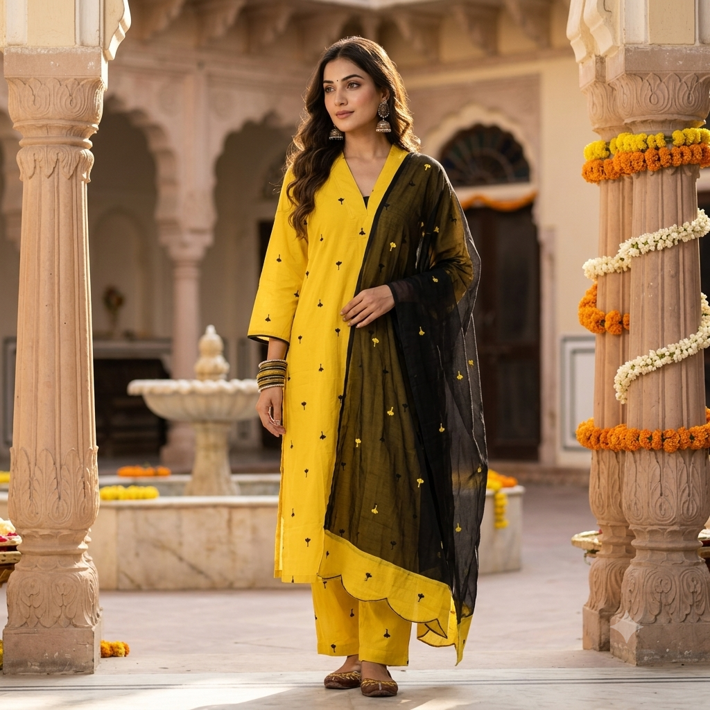 The Baradari Dupatta Set