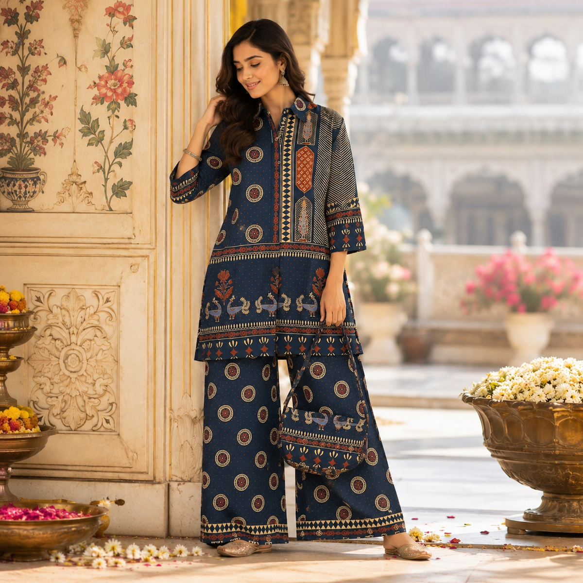 The Myra Travel Co-ord Set with Handbag