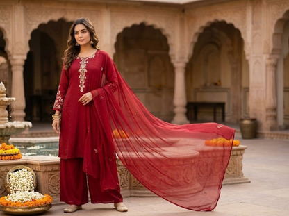 The Mahi Chinon Dupatta Set