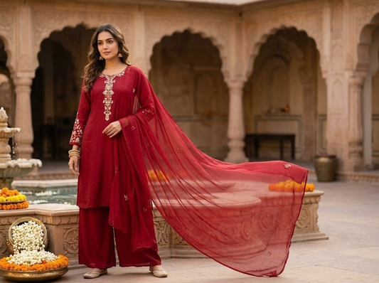 The Mahi Chinon Dupatta Set