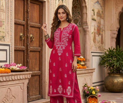 The Nazraana Lakhnavi Kurti Set