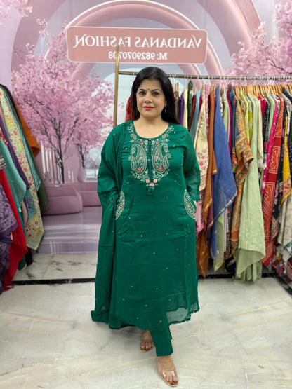 The Mansa Dupatta Set with Side Pockets