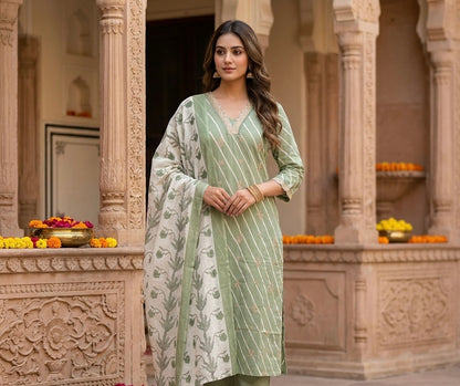Lavanya Leheriya Dupatta Set