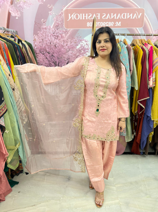 The Heera Stone Embroidered Dupatta Set