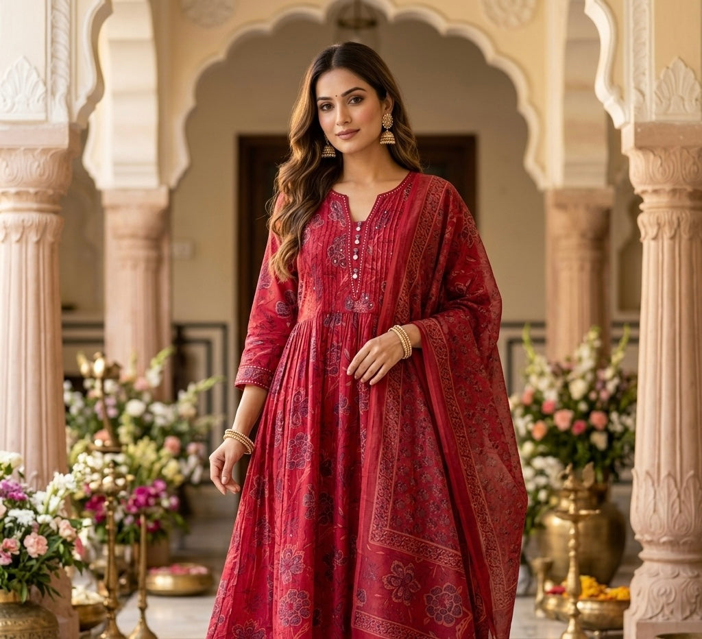 The Ira Vintage Dupatta Set