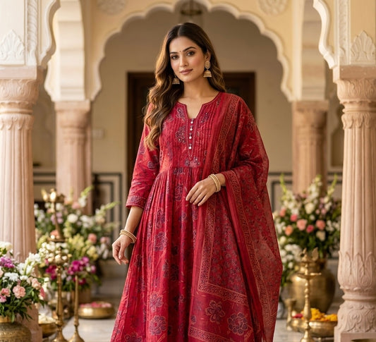 The Ira Vintage Dupatta Set