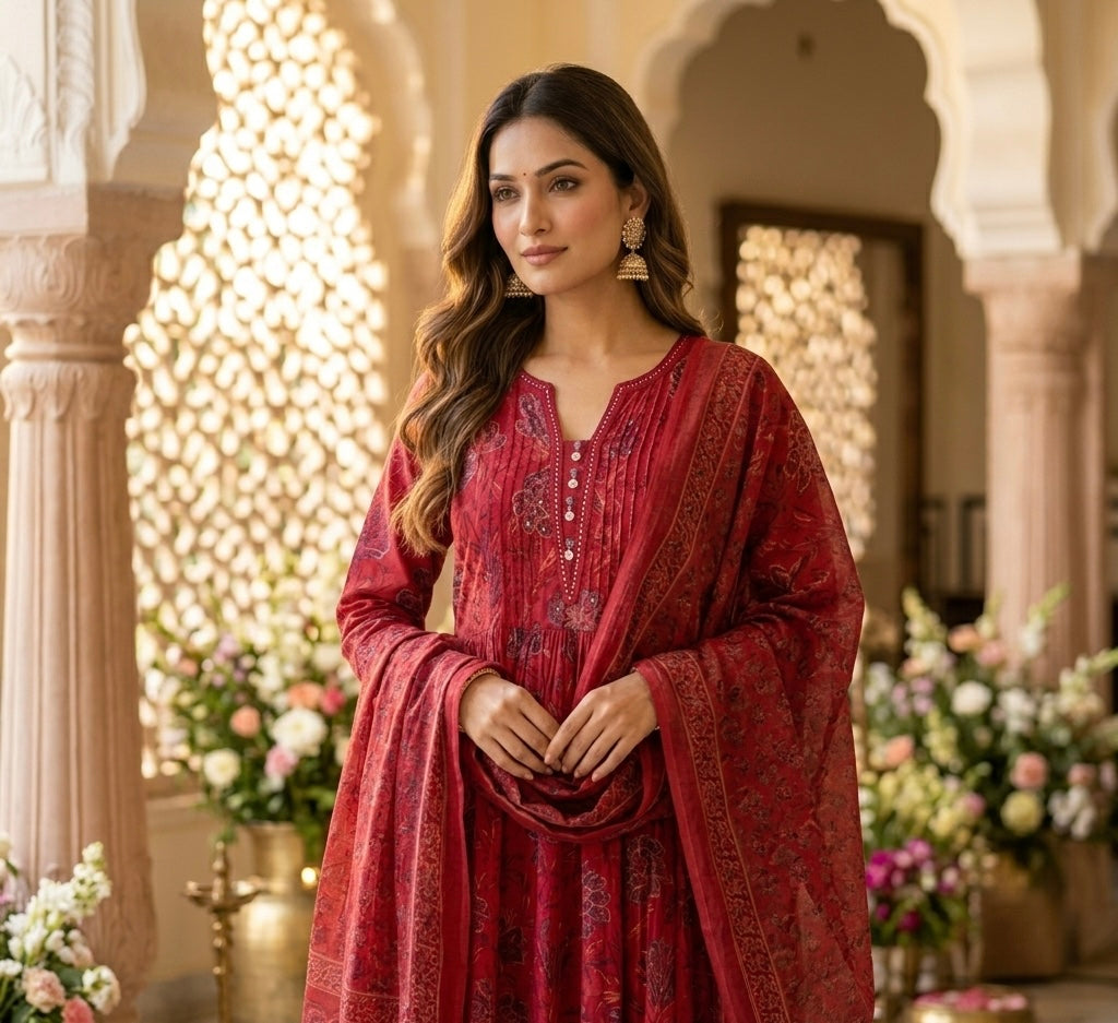 The Ira Vintage Dupatta Set