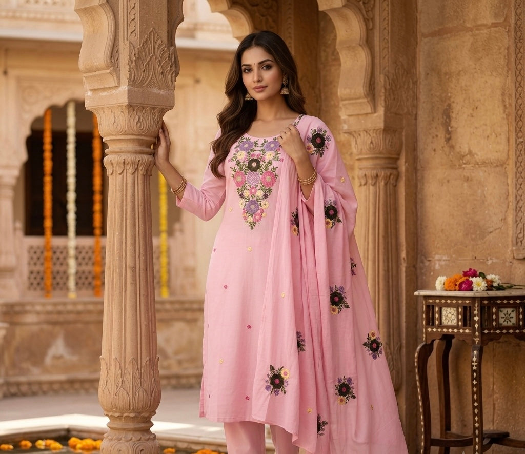 The Folklore Dupatta Set