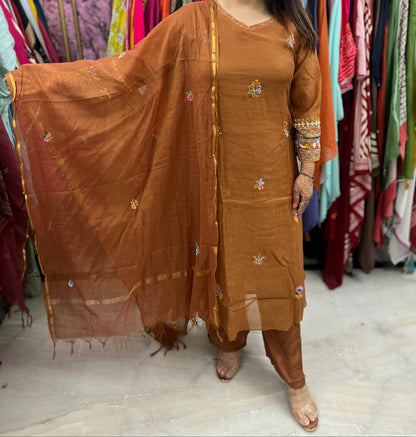 The Sitaara Mulchanderi Dupatta Set
