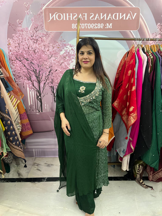 The Bandhani Fusion Dupatta Set
