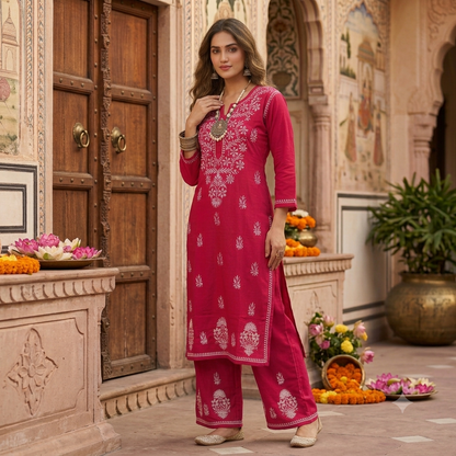 The Nazraana Lakhnavi Kurti Set