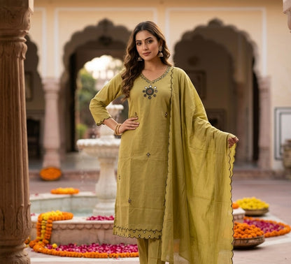 Noor-e-Aina Mulcotton Dupata Set
