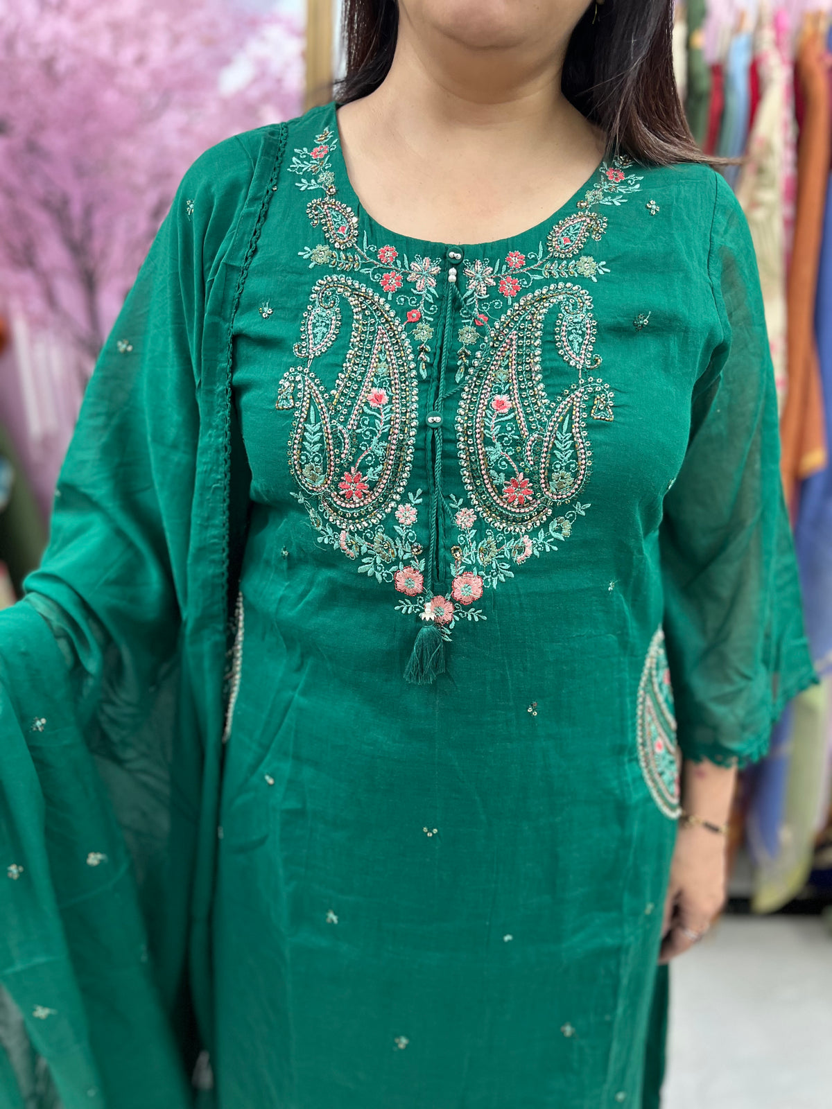 The Mansa Dupatta Set with Side Pockets