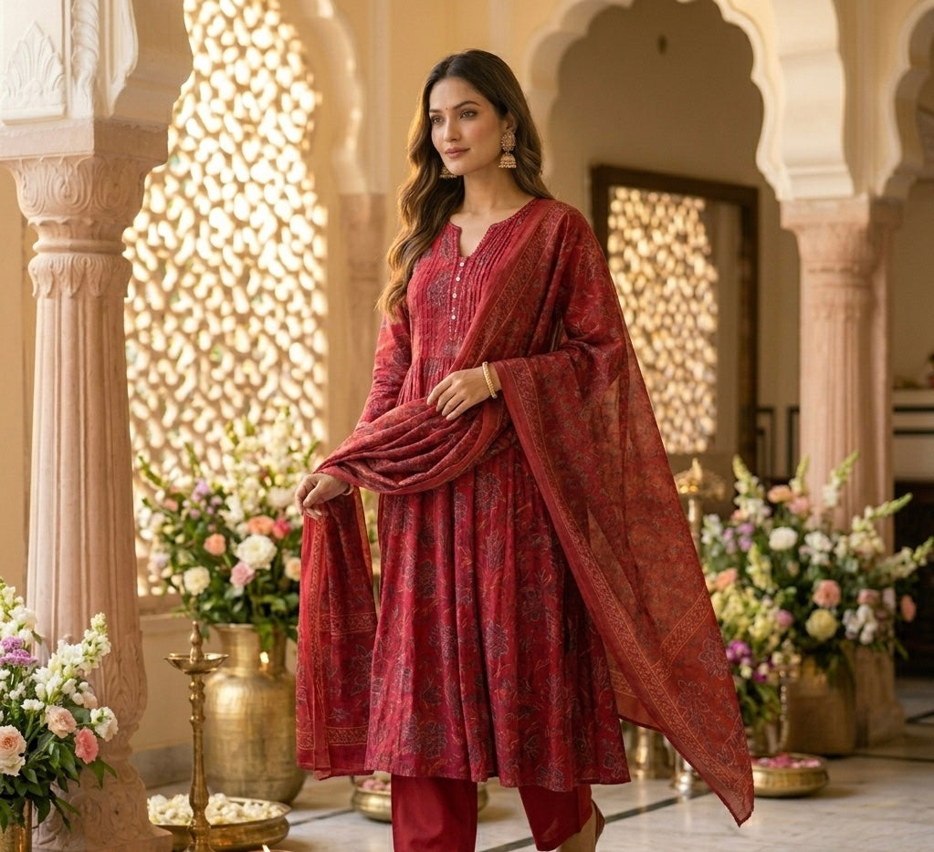 The Ira Vintage Dupatta Set