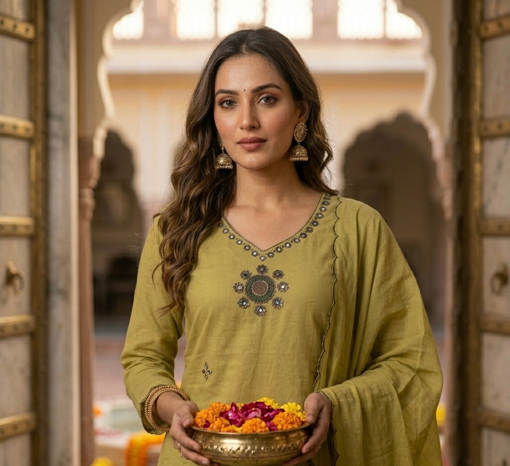 Noor-e-Aina Mulcotton Dupata Set