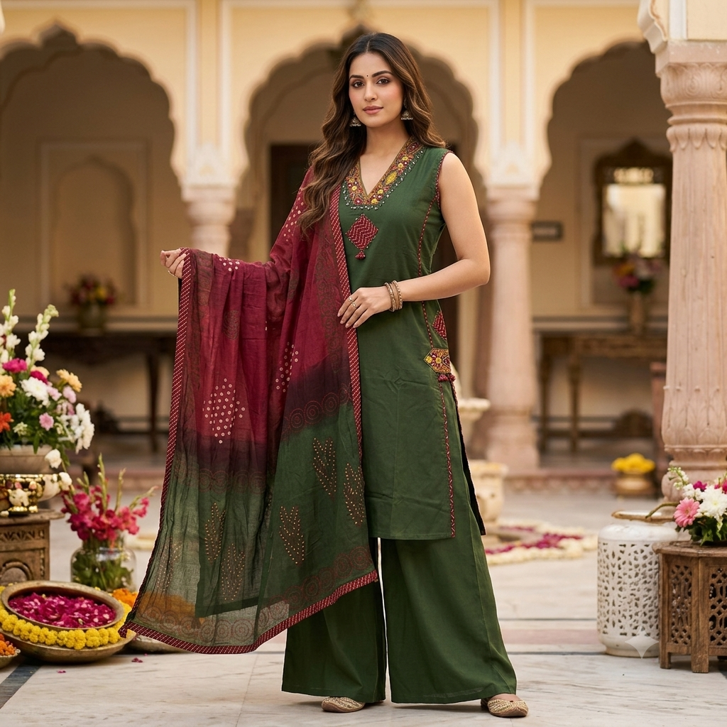 The Rajkumari Kutch Dupatta Set