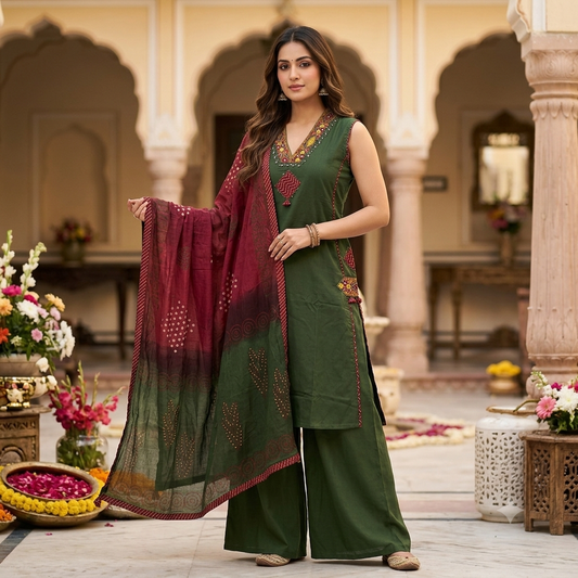 The Rajkumari Kutch Dupatta Set