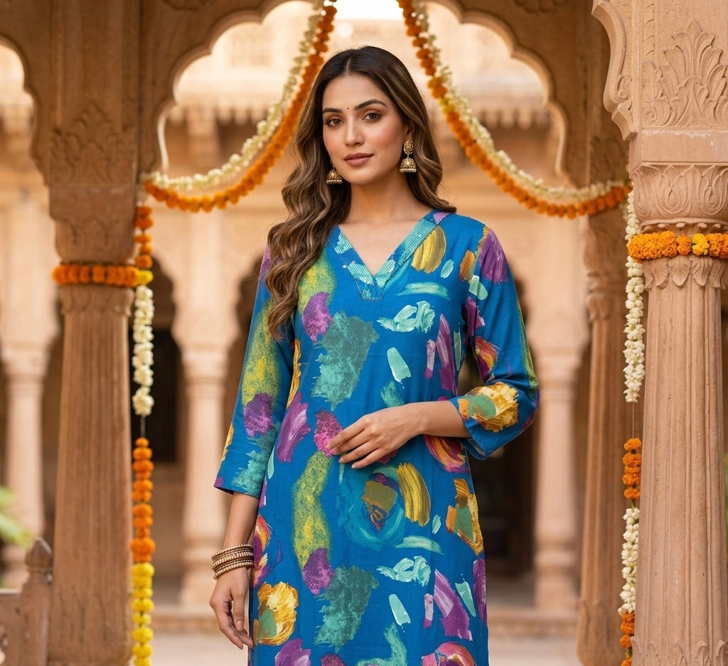 The Abstract Heritage Kurti