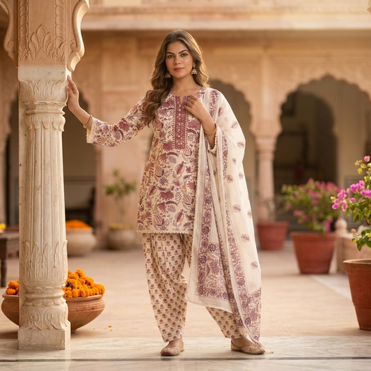 Kalamkari Farsi Salwar Set