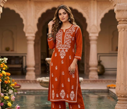 The Nazraana Lakhnavi Kurti Set