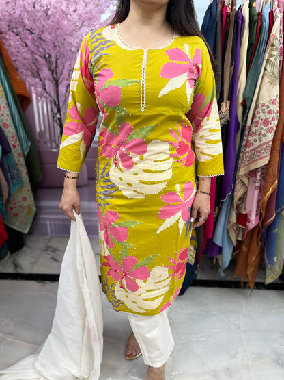 The Rangoli Grafitti Dupatta Set