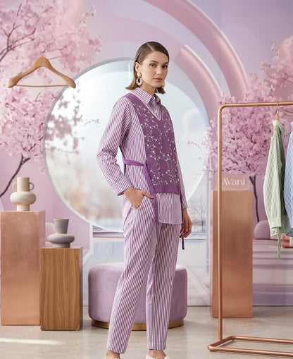 Apron Embroidered Co-ord Set
