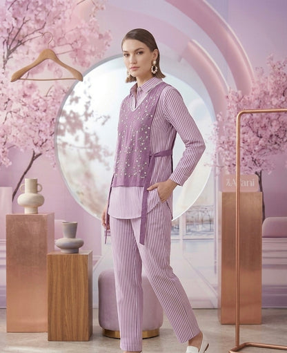 Apron Embroidered Co-ord Set