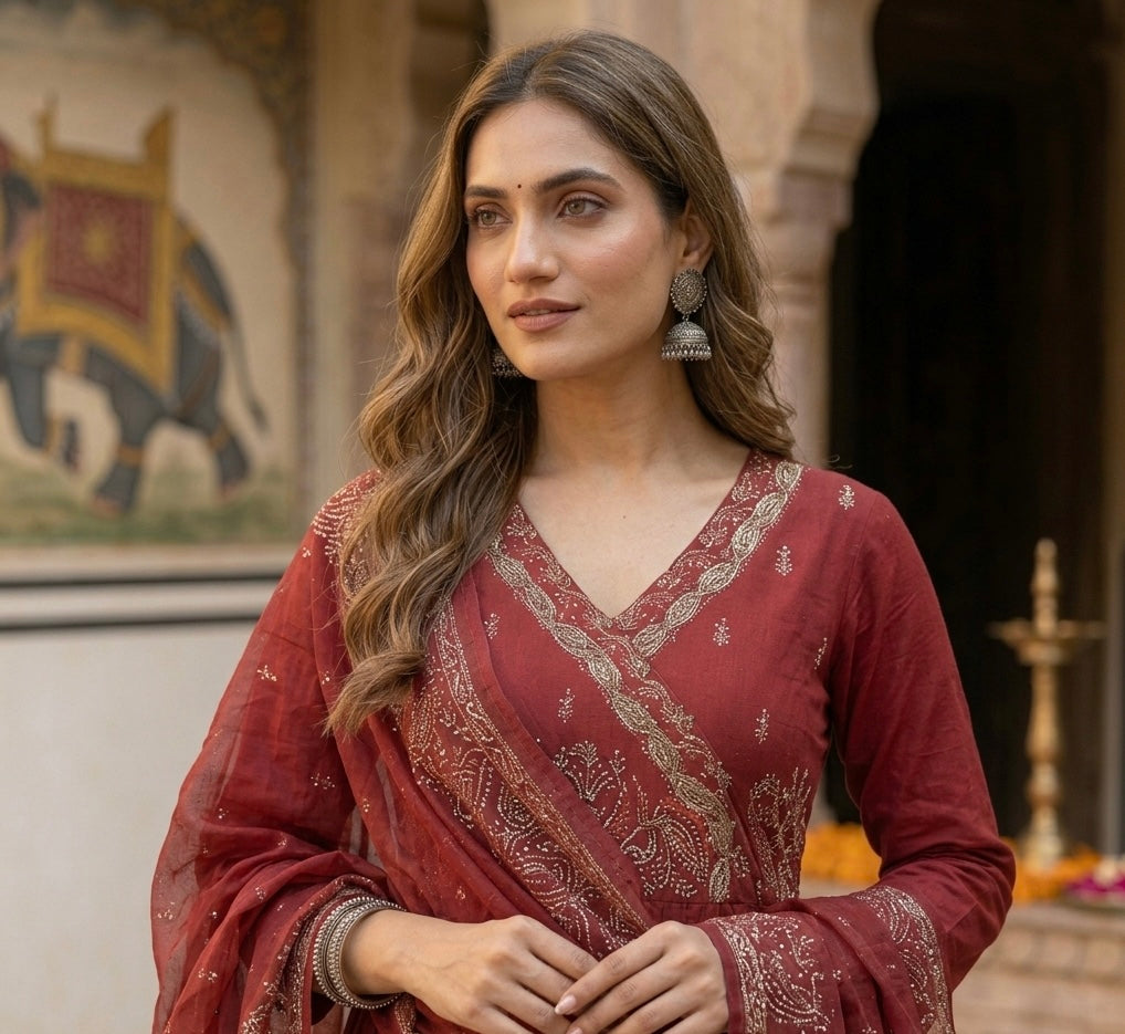 Maya Heritage Dupatta Set