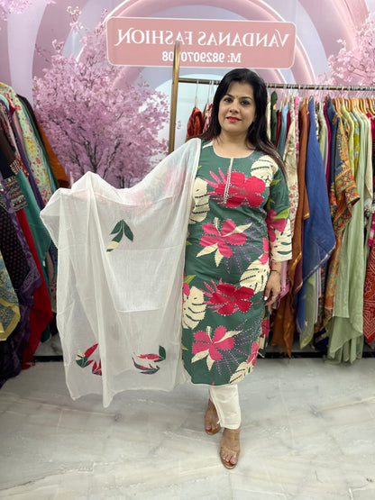 The Rangoli Grafitti Dupatta Set