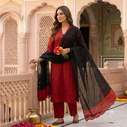 The Baradari Dupatta Set