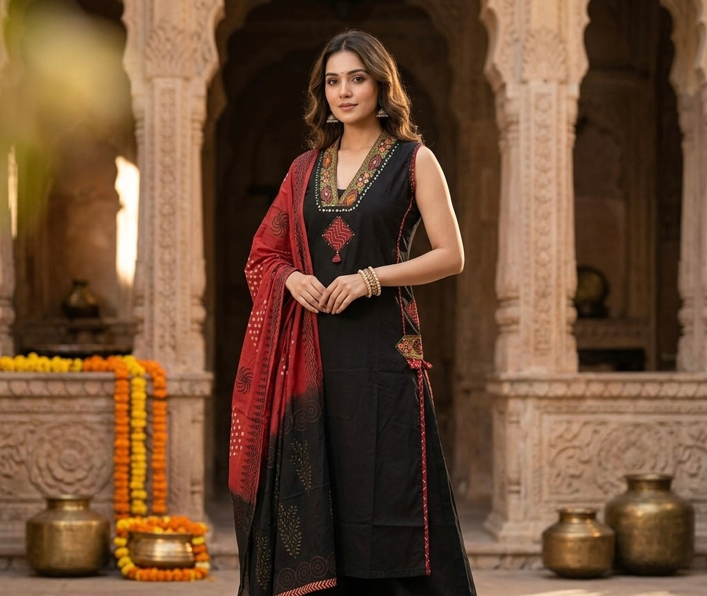 The Rajkumari Kutch Dupatta Set