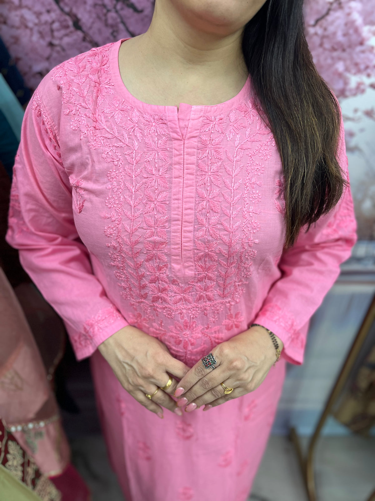 The Lakhnavi Pure Cotton Kurti Set