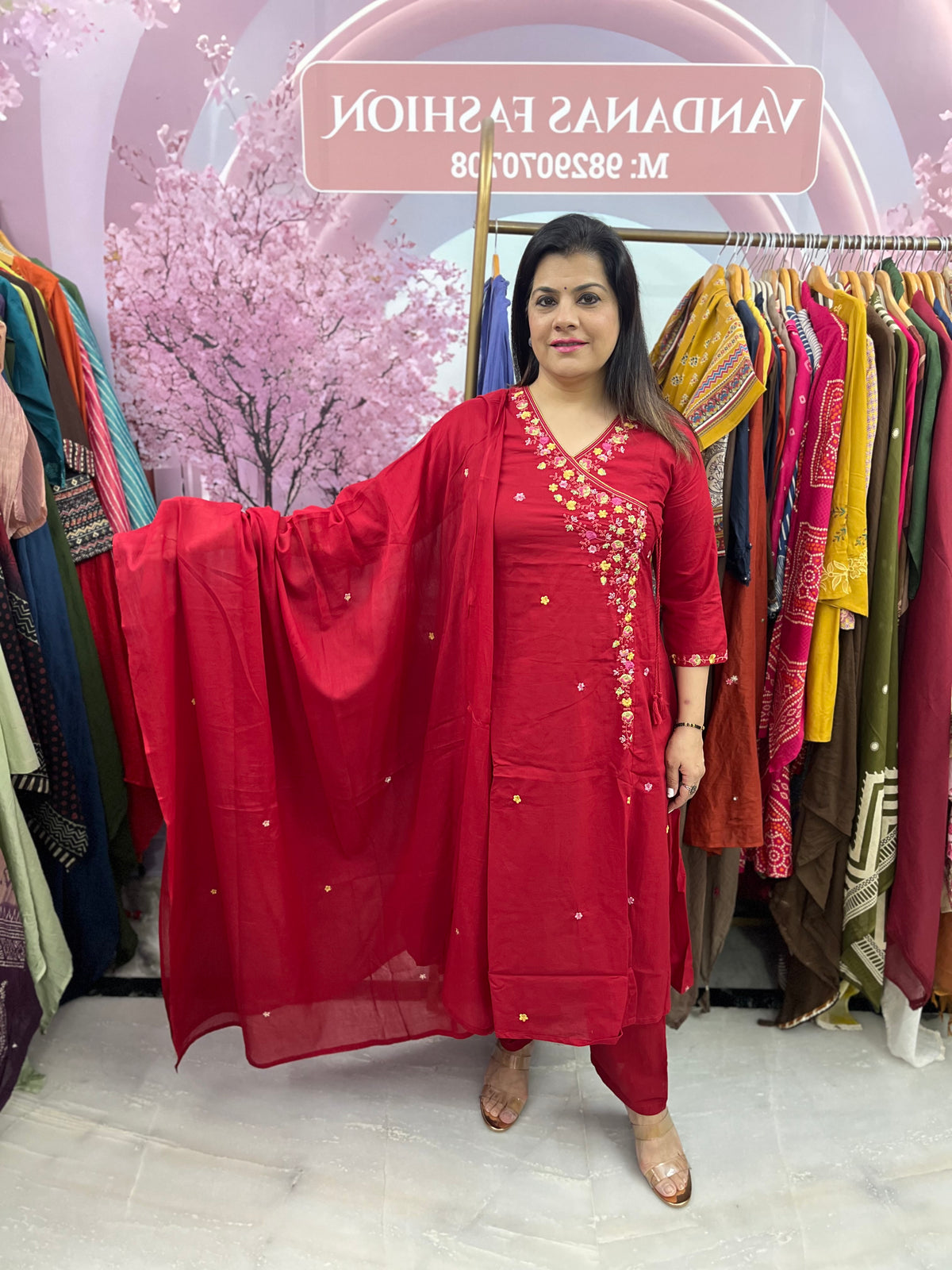 The Sakhi Angrakha Dupatta Set