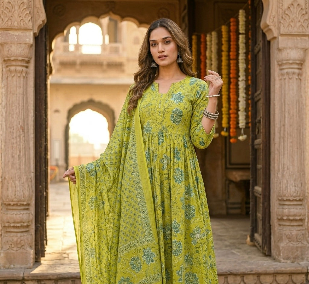 The Ira Vintage Dupatta Set
