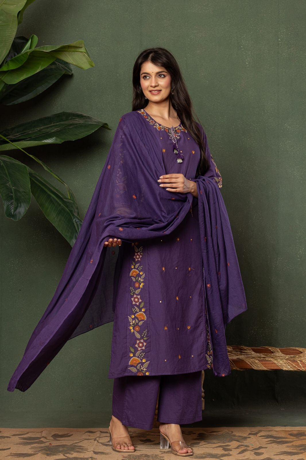 The Swarg Blossom Dupatta Set