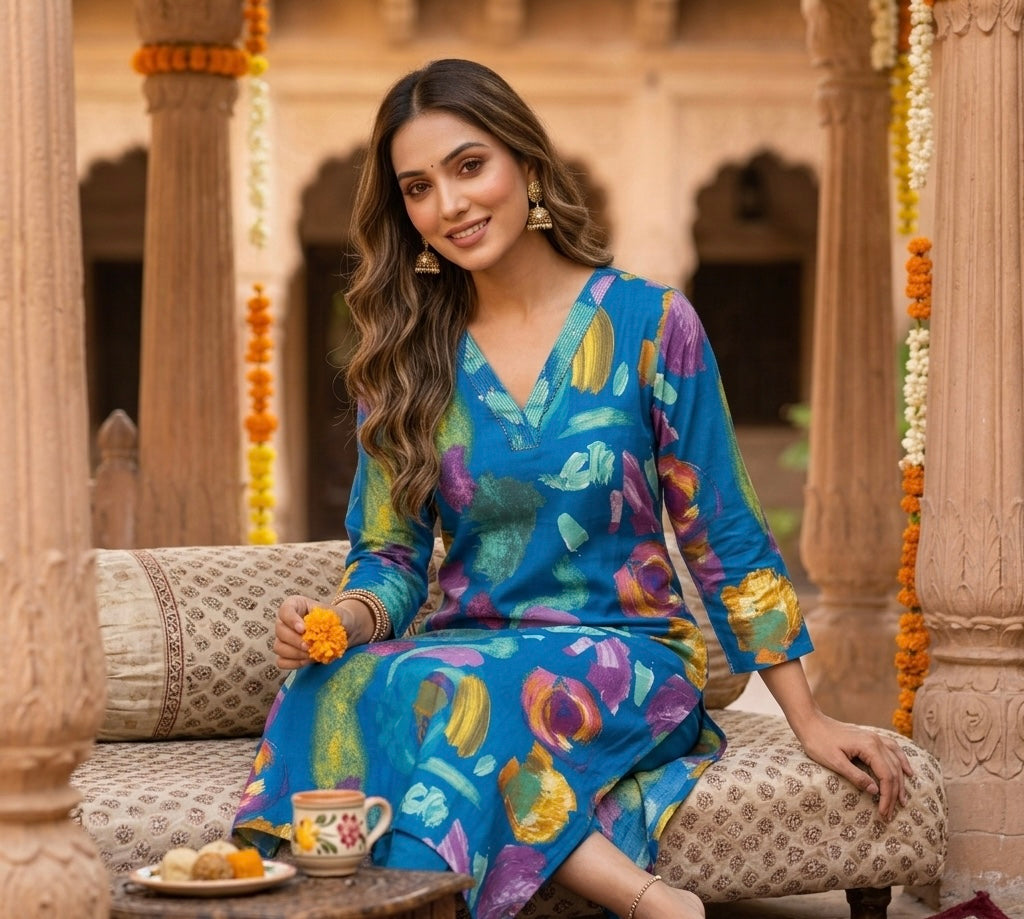 The Abstract Heritage Kurti