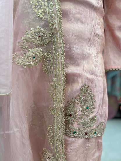 The Heera Stone Embroidered Dupatta Set