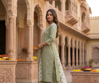 Lavanya Leheriya Dupatta Set