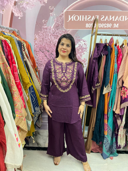 The Naaz Thread Embroidered Co-ord Set