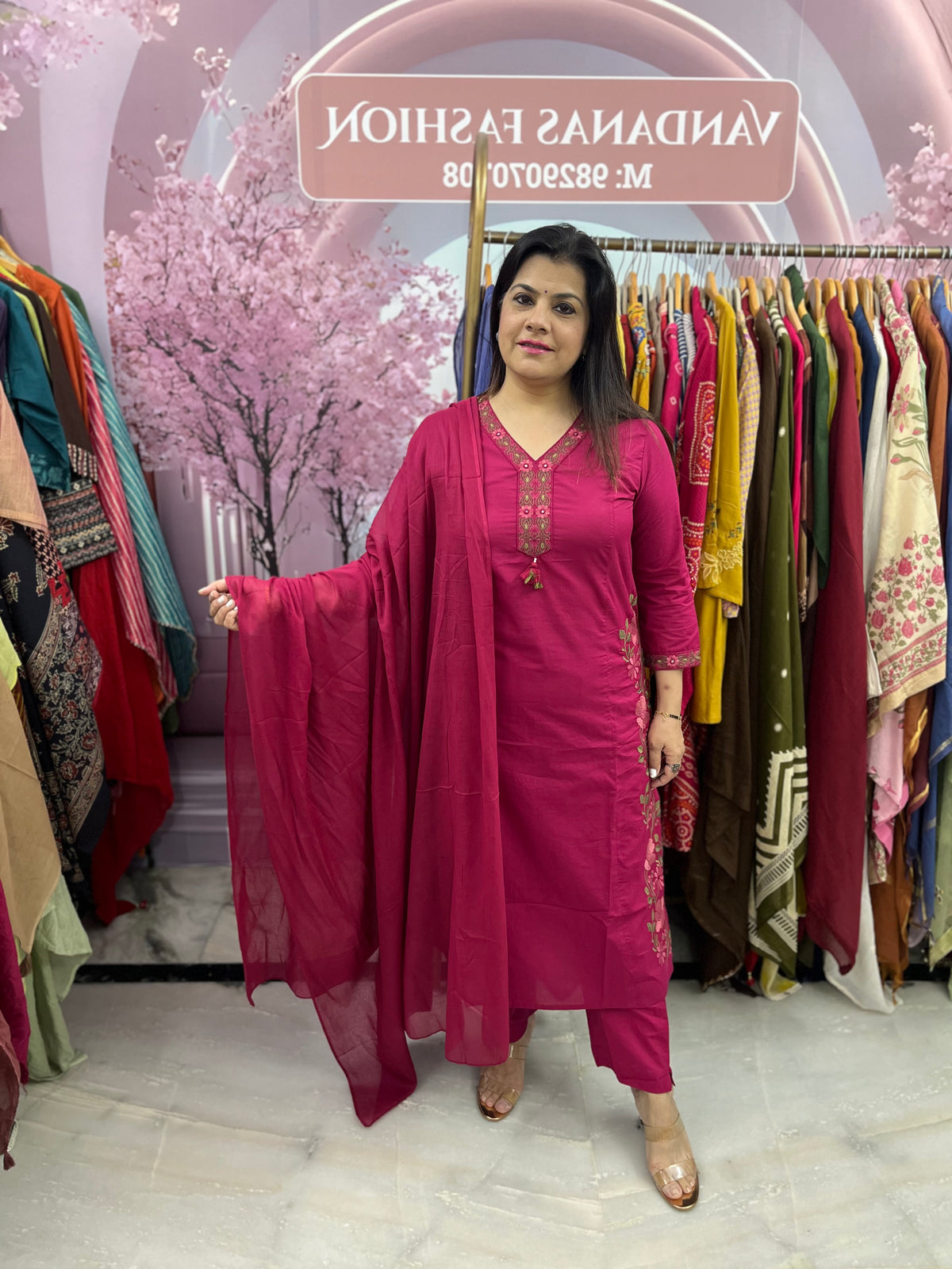 The Paakhi Floral Dupatta Set