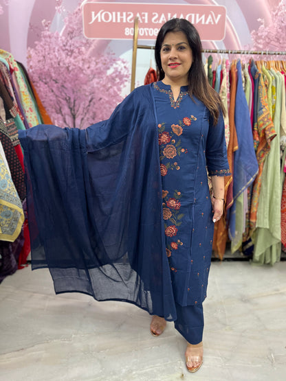 The Gulzaar Embroidered Dupatta Set