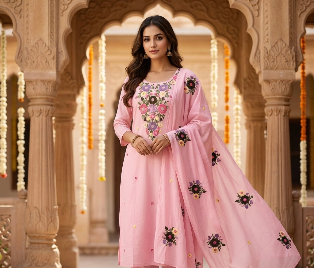 The Folklore Dupatta Set