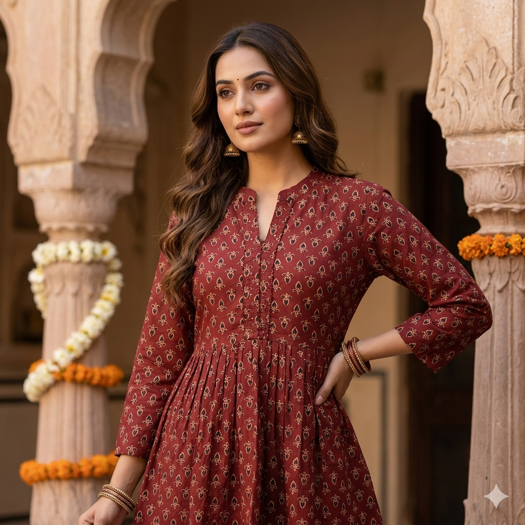 Marrakesh Heritage Block Print Top