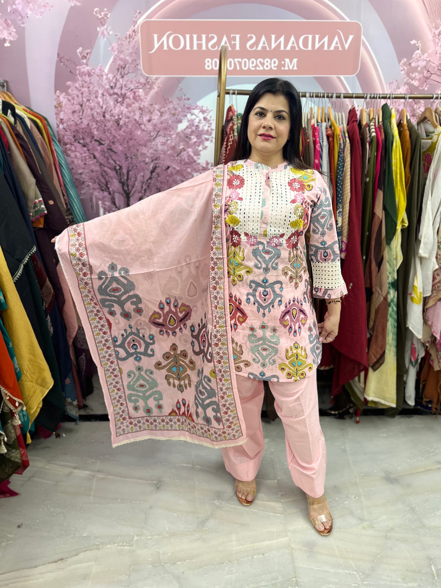 The Jhoomar Digital Print Farsi Salwar Set