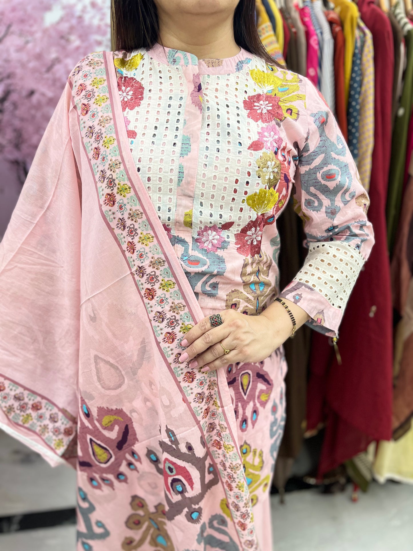 The Jhoomar Digital Print Farsi Salwar Set