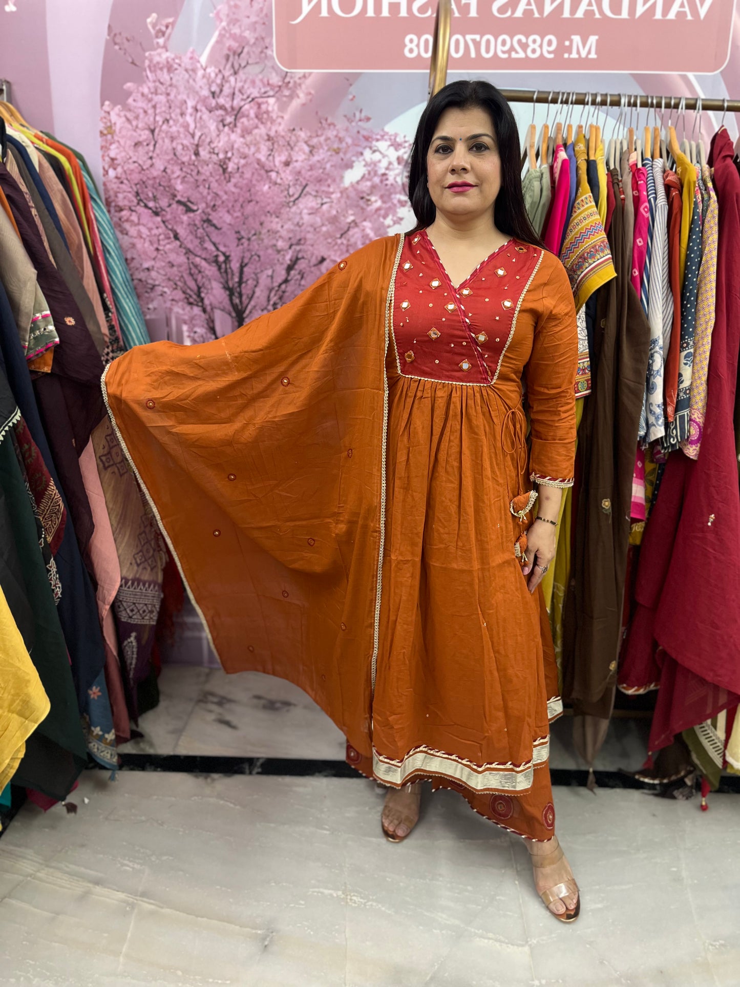 The Hansa Anarkali Dupatta Set