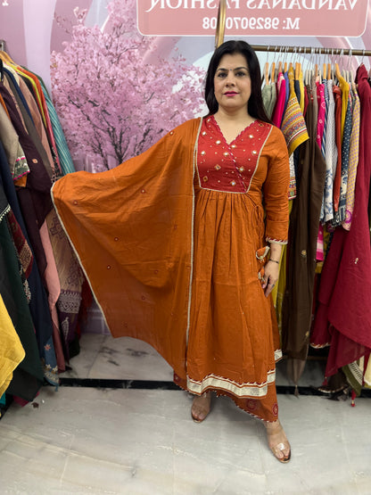 The Hansa Anarkali Dupatta Set