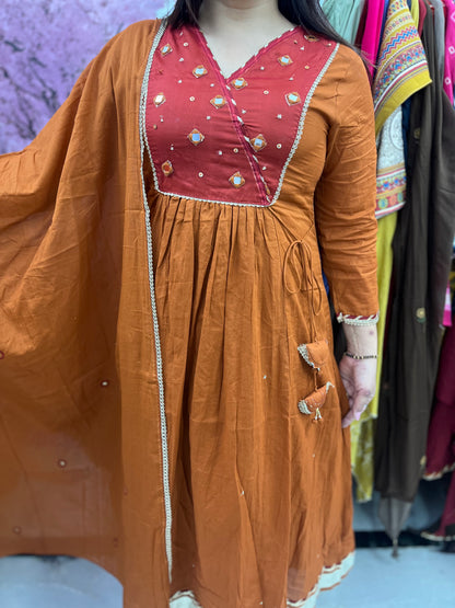 The Hansa Anarkali Dupatta Set