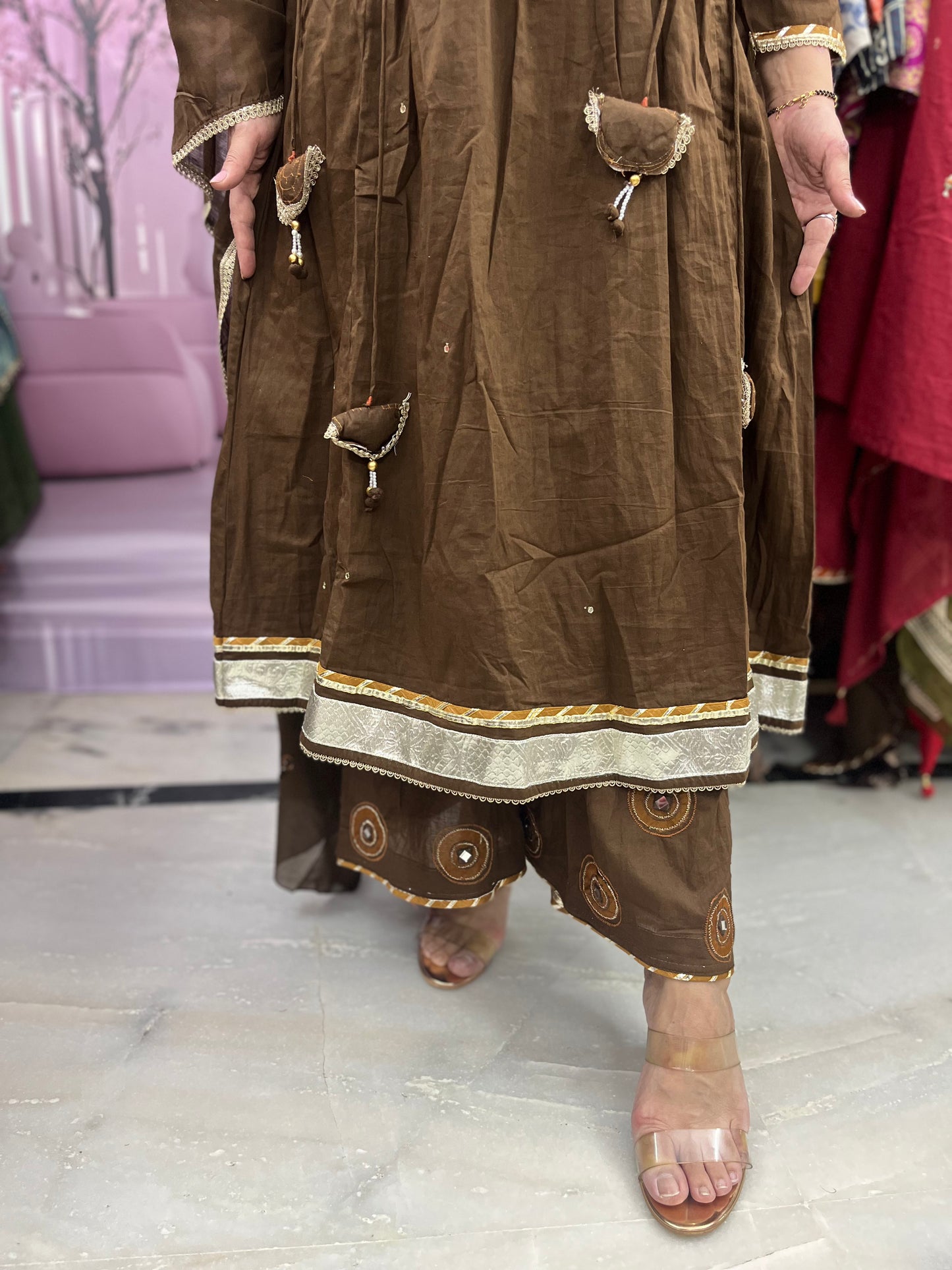The Hansa Anarkali Dupatta Set